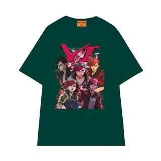 Áo Thun NGỐ TEE League Of Legends Nhân Vật Arcane Vi Form Unisex Chất Vải Cotton Thoáng Mát