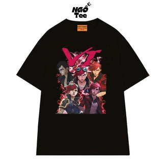 Áo Thun NGỐ TEE League Of Legends Nhân Vật Arcane Vi Form Unisex Chất Vải Cotton Thoáng Mát