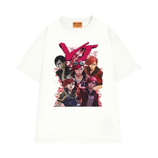Áo Thun NGỐ TEE League Of Legends Nhân Vật Arcane Vi Form Unisex Chất Vải Cotton Thoáng Mát
