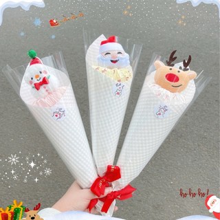 Hoa Noel Gấu Bông Giáng Sinh Cute Set Quà Tặng Người Yêu Bạn Thân Timo QT32