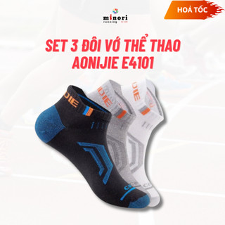 Combo 3 Đôi Tất Chạy Bộ Thể Thao Cổ Thuyền Aonijie E4101 - Siêu Thoáng Khí Minori Store