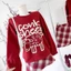 Set đồ nữ noel, bộ nỉ nữ áo sweater in hình cừu dễ thương phối chân váy chữ A kẻ caro Fizano HCOM3642