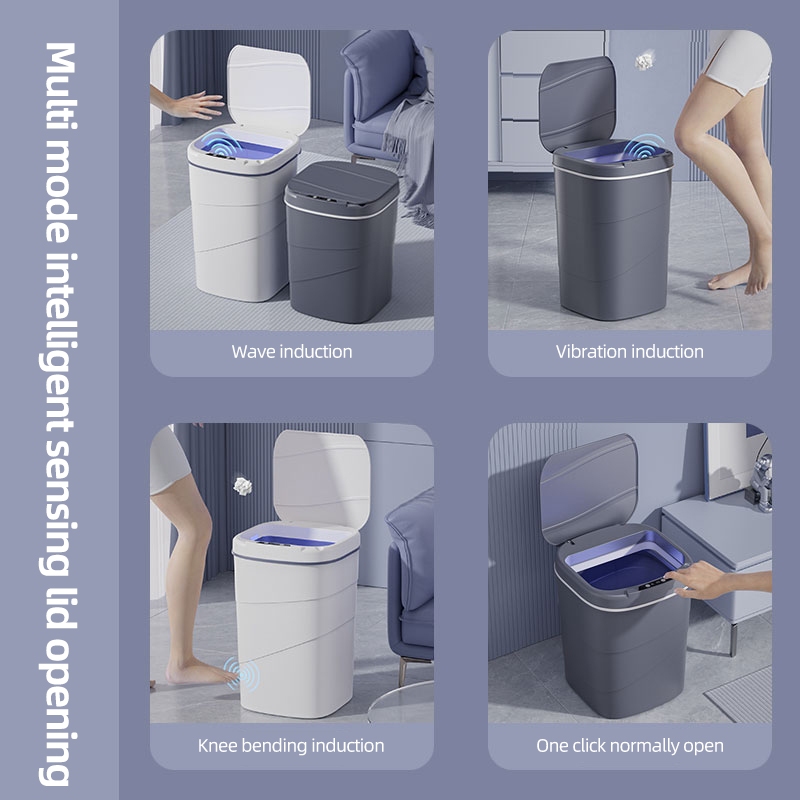 Ảnh Thùng Rác Thông Minh Padabanic 14L Sạc Tích Điện Cảm Ứng Tự Động Đóng Mở Nắp 2