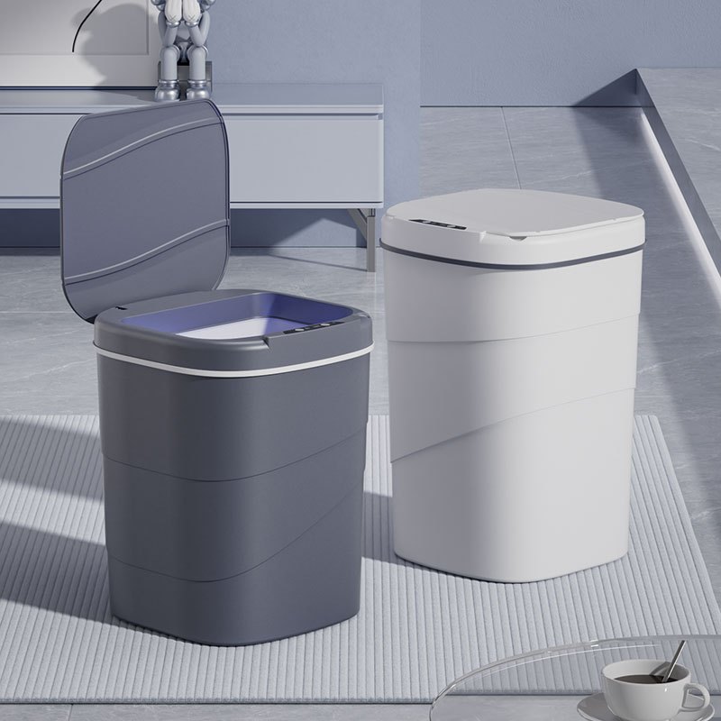 Ảnh Thùng Rác Thông Minh Padabanic 14L Sạc Tích Điện Cảm Ứng Tự Động Đóng Mở Nắp 1