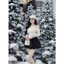 Set đồ nữ, bộ thu đông nữ áo trễ vai ren đính hoa phối chân váy dáng bí 3 màu noel Fizano HCOM3644