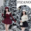 Set đồ nữ, bộ thu đông nữ áo trễ vai ren đính hoa phối chân váy dáng bí 3 màu noel Fizano HCOM3644