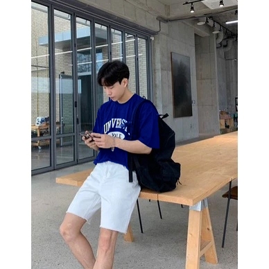 Áo thun Stee Cổ tròn UNIVERSITY YALE Localbrand ICVCVNI Unisex Menwear
