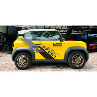 Tem 2 bên Sườn Xe Ô tô VF3, Team Decal Oto-Tem 2 bên sườn Cực Chất, Hàng 3 Lớp Chất Lượng Cao ,Team Decal