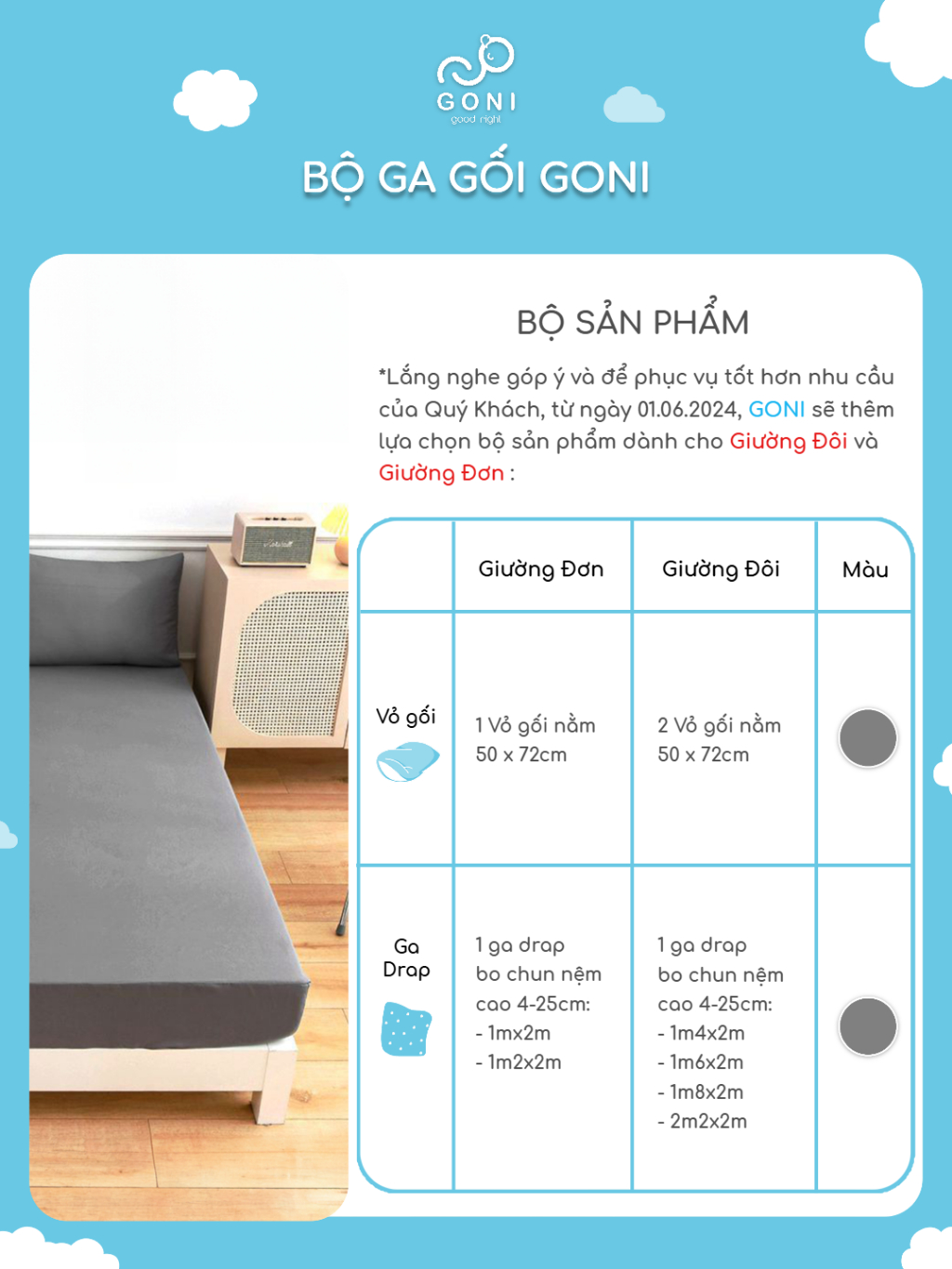 Review Bộ Ga Gối Cotton Tici GONI: Mềm Mịn, Đủ Màu, Giá Chỉ 165K - Nâng Tầm Giấc Ngủ!