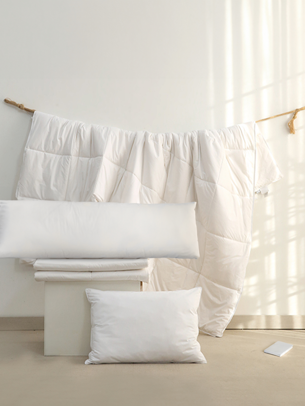 Ảnh Ruột chăn mền bông gòn Goni màu trắng, xám / Kích thước 1m5 x 2m, 2m x 2m3 2