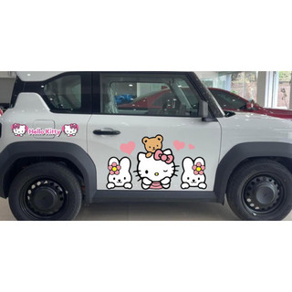 Tem 2 bên Sườn Xe Ô tô VF3 HELLO KITTY, Team Decal Oto VF3
