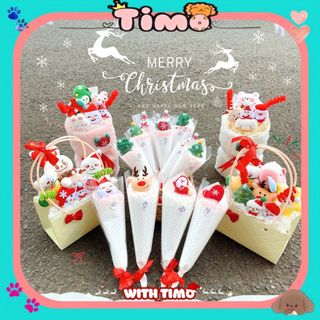 Set Quà Tặng Giáng Sinh Tổng Hợp Các Mẫu Bó Hoa Noel Gấu Bông Món Quà Ý Nghĩa Cho Bạn Gái Timo