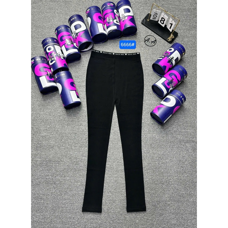 Quần legging lót nỉ 6666#