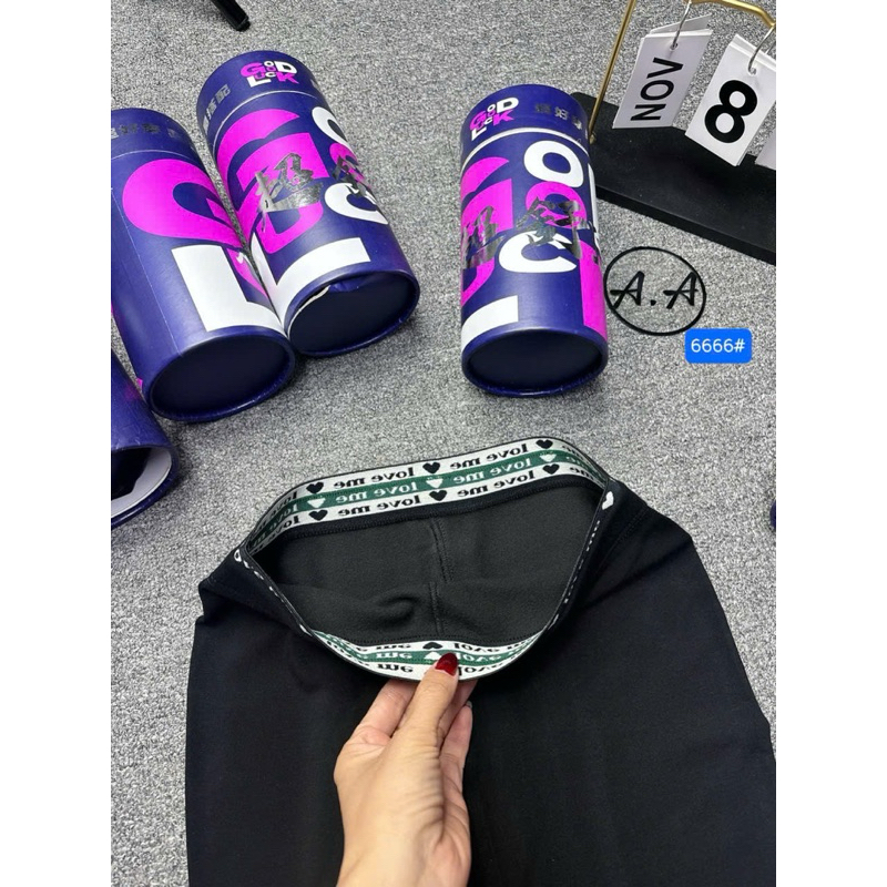 Quần legging lót nỉ 6666#