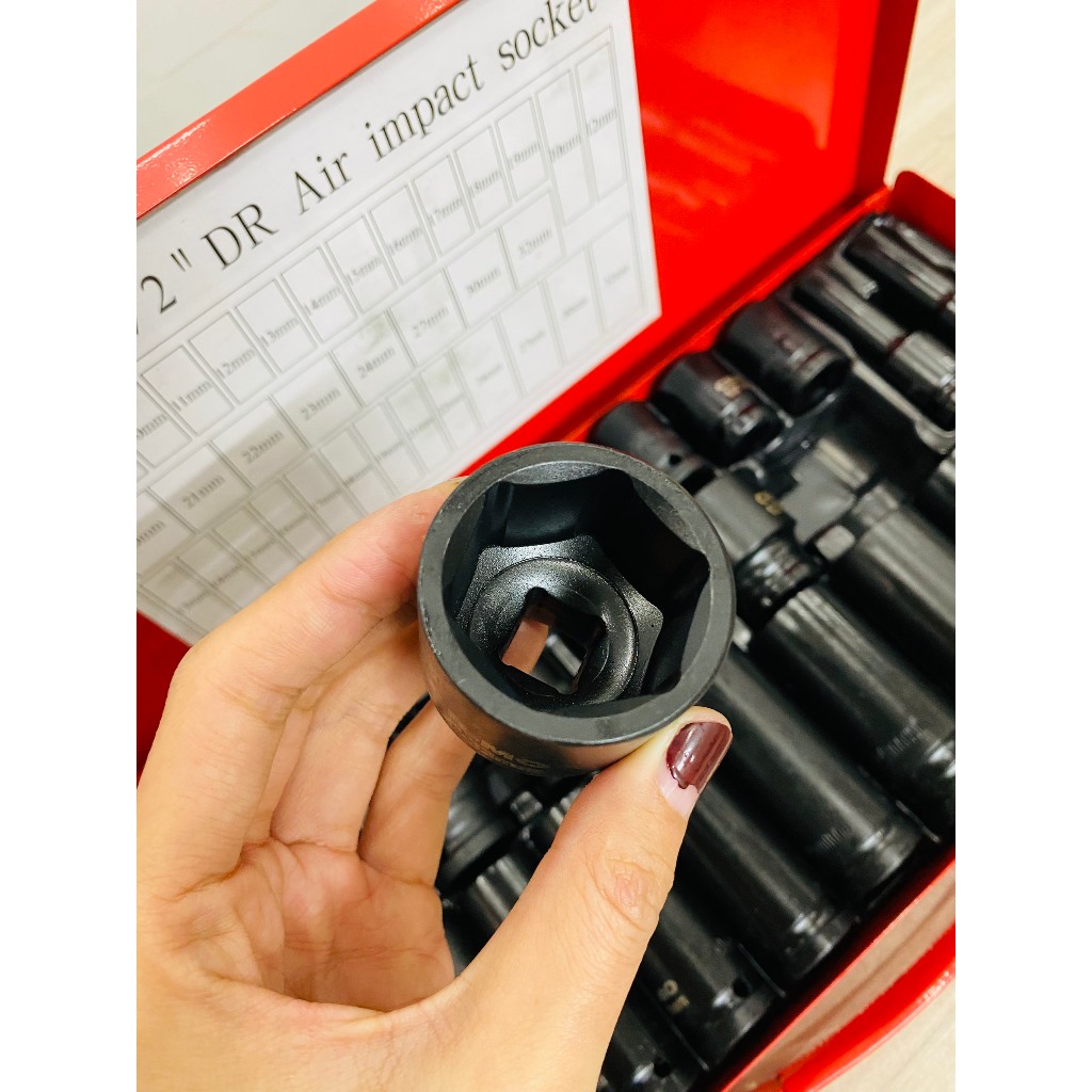 Bộ Khẩu Đen 1/2 Inch 35 Chi Tiết EUROKING TOOLS – Tuýp Mở Bu Lông Thép CRV Cao Cấp, Khẩu Dài & Ngắn