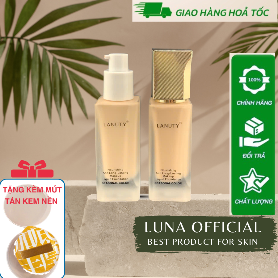 Kem Nền LANUTY Dạng Kem Kiềm Dầu Che Khuyết Điểm Lâu Trôi Đến 24h 30ML - SPF30 PA +++
