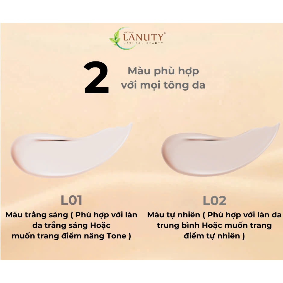 Kem Nền LANUTY Dạng Kem Kiềm Dầu Che Khuyết Điểm Lâu Trôi Đến 24h 30ML - SPF30 PA +++