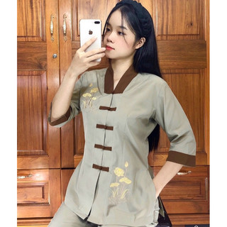 La Hán Phối Nữ # Đồ Bộ Đi Chùa Nữ