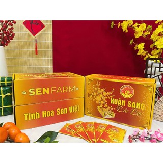 Hôp quà Tết XUÂN SANG ĐẮC LỘC - TẾT NHƯ Ý - Senfarm - Mứt Tết - Bánh Tết - Quà Tết