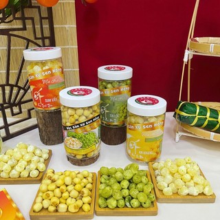 COMBO TỨ VỊ HẠT SEN nhà Senfarm - Mứt Tết - Bánh Tết - Quà Tết