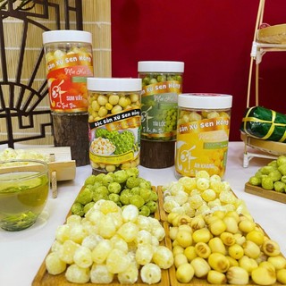 COMBO TỨ VỊ HẠT SEN nhà Senfarm - Mứt Tết - Bánh Tết - Quà Tết