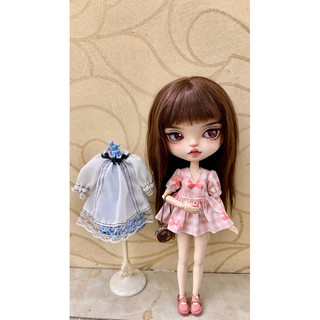 Đầm nơ hồng tiểu thư size blythe,ob24,xinyi