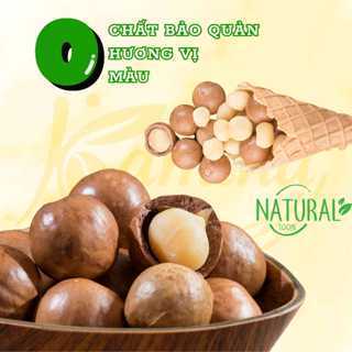 Hạt macca nứt vỏ Đắk Lắk Túi zip 500g - Hạt dinh dưỡng ăn vặt cao cấp