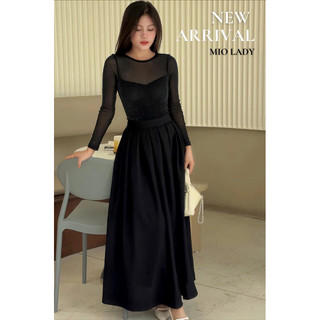 Chân Váy Linen Xếp Ly Miolady Dáng Xòe Khóa Sau – Nhẹ Mát Tôn Dáng Đi Làm Đi Chơi CV001