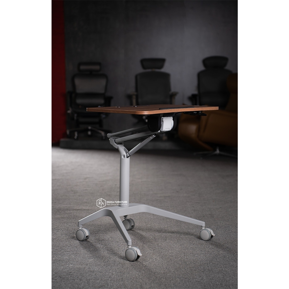 Ảnh Bàn làm việc gấp gọn Nghia Furniture - Nâng hạ và nghiêng mặt bàn di động thông minh 3
