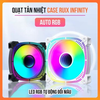 Quạt Tản Nhiệt RGB INFINITY Black/White 120mm – Fan Case Máy Tín Đèn LED Đẹp – Làm Mát Máy Tính