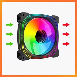 Quạt Tản Nhiệt RGB INFINITY Black/White 120mm – Fan Case Máy Tín Đèn LED Đẹp – Làm Mát Máy Tính