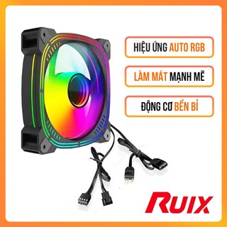 Quạt Tản Nhiệt RGB INFINITY Black/White 120mm – Fan Case Máy Tín Đèn LED Đẹp – Làm Mát Máy Tính