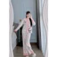 Đồ bộ ngủ nữ pijama mặc ở nhà dài tay cao cấp chất lụa Latin Freesize 46-54kg - cn160