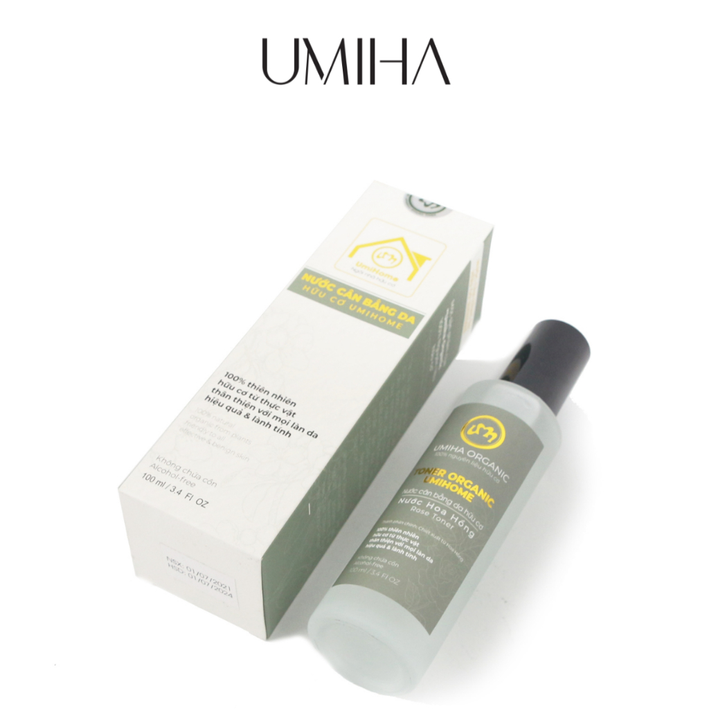 Ảnh Toner Hoa Hồng Hữu Cơ Umiha Organic 50/100ml Nước Cân Bằng, Dưỡng Trắng, Chống Lão Hoá Da 2