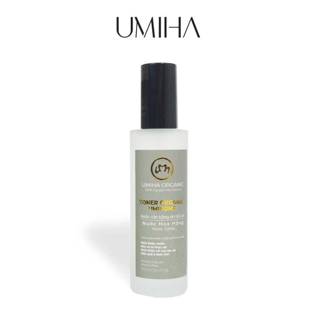 Ảnh Toner Hoa Hồng Hữu Cơ Umiha Organic 50/100ml Nước Cân Bằng, Dưỡng Trắng, Chống Lão Hoá Da 3