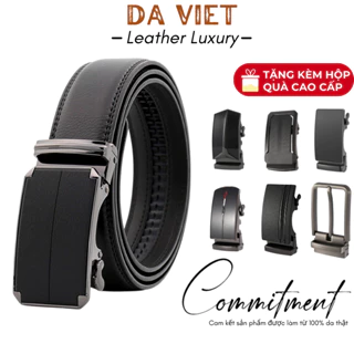 Thắt Lưng Nam da bò thật cao cấp, Dây Nịt Nam khóa tự động bảo hành 12 tháng Tặng Kèm Hộp [Nhiều mẫu]
