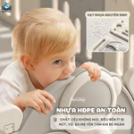 Quây Cũi Nhựa Phi Hành Gia Mới 2026, Quây Cũi Cao Cấp Full Set Tặng Kèm 100 Bóng + Thảm + Set Bóng Rổ Bảo Hành Trọn Đời — ảnh 5