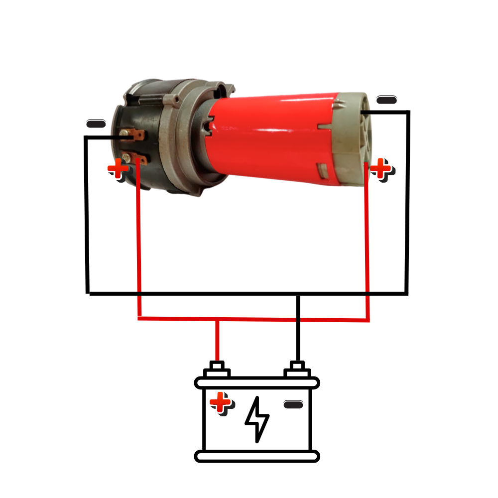 Cục Sinh Hơi, Cục Sinh Hơi 12v-24v Đảo 2 Lỗ Hơi/Mô Tơ /Mô Tơ Còi Hơi/ Kèn Lốc Lạnh - VOXBELL
