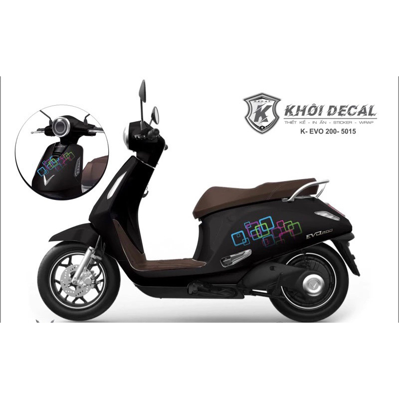 Tem xe điện EVO decal cao cấp
