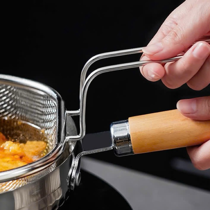 Vớt Trụng KINSGEM by Chockmen Inox Dày Dặn Vớt Rau Mỳ Lưới Chiên Ráo Dầu Đa Năng Dùng Nhà Bếp