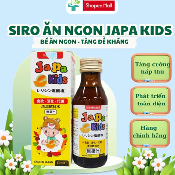 Siro Ăn Ngon Cho Bé Japa Kids-Chính Hãng Nhật Bản, Giúp Bé Tăng Cân Kích Thích Ăn Ngon Tăng Đề Kháng