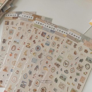 Sticker Nhật Bản Mind Wave Daiso trang trí bullet journal Nhà Kawaii