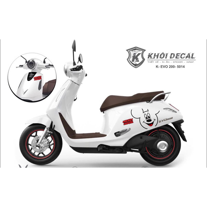 Tem xe điện EVO đẹp (Tem ghép cao cấp)