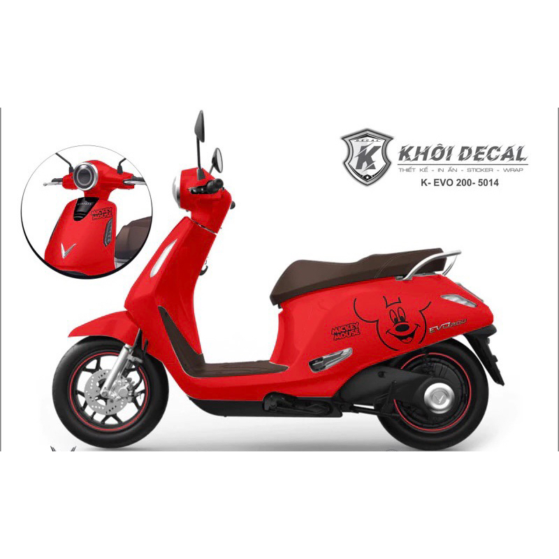 Tem xe điện EVO đẹp (Tem ghép cao cấp)