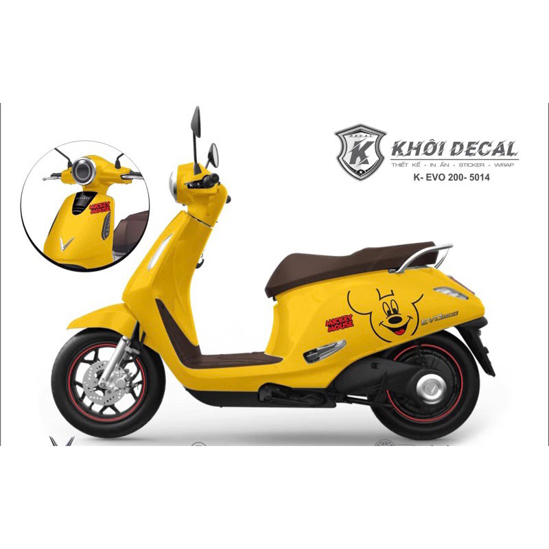 Tem xe điện EVO đẹp (Tem ghép cao cấp)