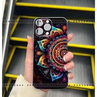 Miếng dán Skin Mặt lưng Sau full viền Mẫu Hoa Dành Cho 16 pro max 15 pro max 14 pro max 13 pro max 12 pro max