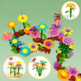 Đồ Chơi Xếp Hình Lắp Ghép Vườn Hoa Nhiều Chi Tiết Cho Bé, Đồ Chơi Lắp Ráp Giáo Dục Phát Triển Trí Tuệ Thông Minh 89096