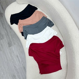 Set váy bí vải lụa dễ thương kết hợp cùng áo thun trễ vai chất borip mềm mịn trẻ trung cá tính mặc thoải mái SET920