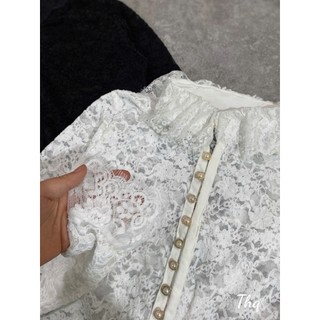 Áo Ren Phối Cúc Ngọc SAng CHảnh Nữ Thời Trang New Trend