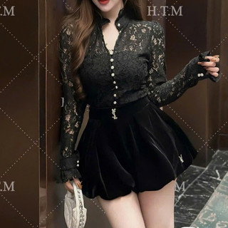 Áo Ren Phối Cúc Ngọc SAng CHảnh Nữ Thời Trang New Trend